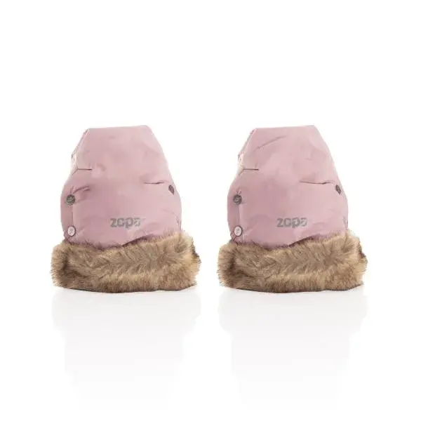 Zimní rukavice Fluffy 2, Starorůžová