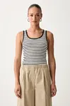 Weekend Max Mara  top dámský bavlněný s elastanem WKDMULTIK