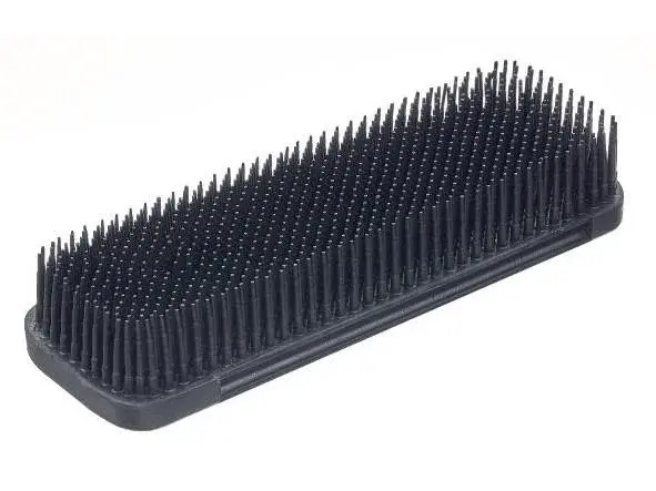 Kadeřnický gumový mini kartáč Sibel - černý (4470709) + dárek zdarma