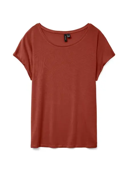VERO MODA Tričko 'VMAva'  hrdzavohnedá