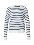 VERO MODA Sveter 'VMCHARLENE'  krémová / námornícka modrá