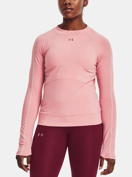 Under Armour T-Shirt UA Rush CG Core Top-PNK - Ladies
