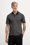 Armani Exchange polo pánské bavlněné s elastanem