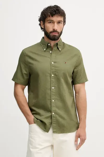 Tommy Hilfiger pánská košile se lnem
