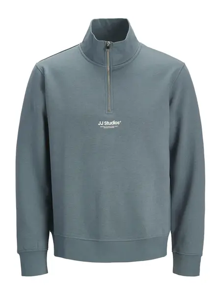 Jack & Jones Junior Mikina 'JJESoho'  dymovo modrá / biela