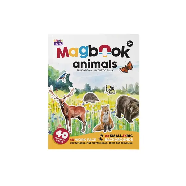 MAGBOOK - magnetická knižka - zvieratá, príroda