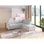 Sit & More ROHOVÁ SEDAČKA, textil, barvy stříbra
