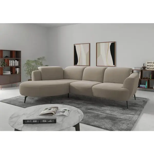 Sit & More ROHOVÁ SEDAČKA, textil, béžová
