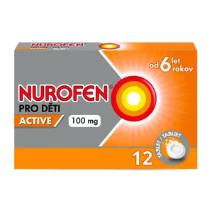 NUROFEN pre deti Active 100 mg 12 orodispergovateľných tabliet
