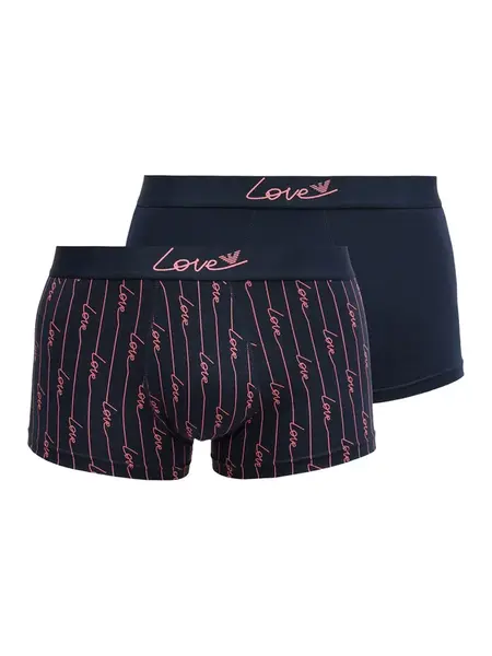 Emporio Armani Boxerky  námornícka modrá / eozín