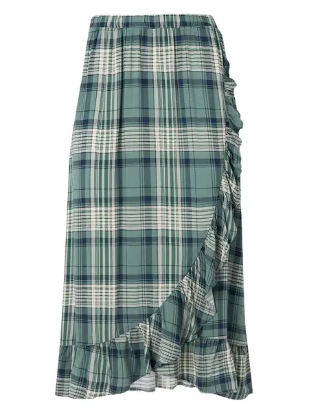 VERO MODA Sukňa 'VMCAMILLO'  modrá / pastelovo zelená / biela