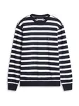 TOMMY HILFIGER Mikina 'ESS'  námornícka modrá / biela