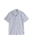 Tommy Jeans Košeľa  tmavomodrá / biela