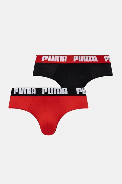 Puma slipy pánske bavlnené s elastanom Everyday Brief 2-pak