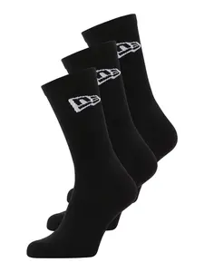 NEW ERA Ponožky  čierna / biela