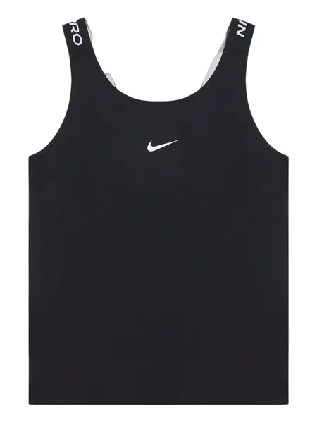NIKE Športový top  čierna / biela