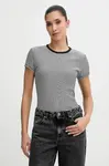 Tommy Jeans basic tričko dámské bavlněné s elastanem