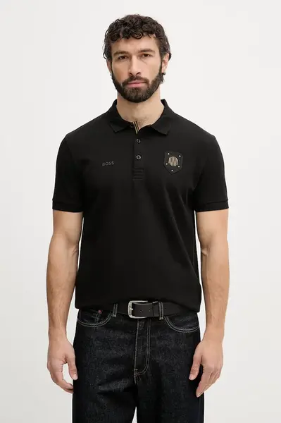 BOSS Green polo pánské bavlněné