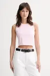 adidas Crop top dámské bavlněné s elastanem