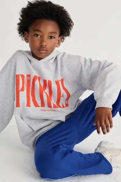 Bobo Choses  Detská bavlnená mikina  Spicy Pickles