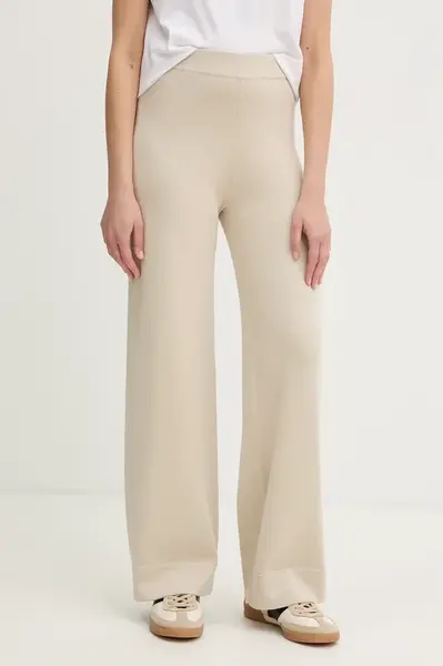 MM by Max Mara nohavice dámske s viskózou RUM