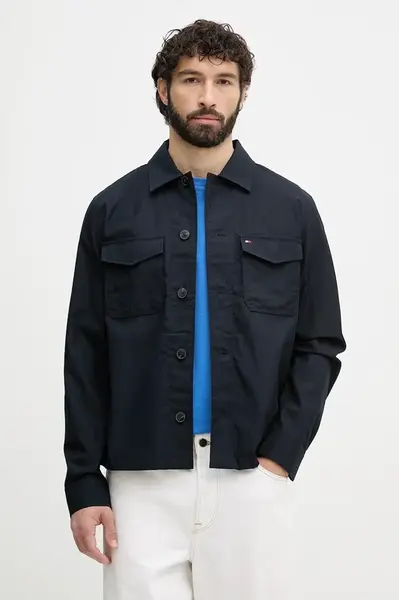 Tommy Hilfiger prechodná bunda pánska s bavlnou