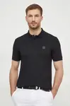 BOSS Orange polo tričko pánske bavlnené s elastanom Passenger