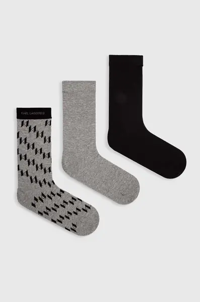 Karl Lagerfeld Ponožky Karl Lagerfeld K/MONOGRAM 3-pack