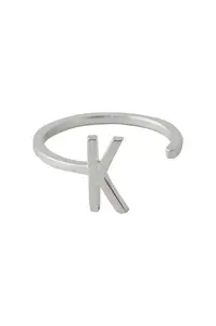 Strieborný prsteň Design Letters