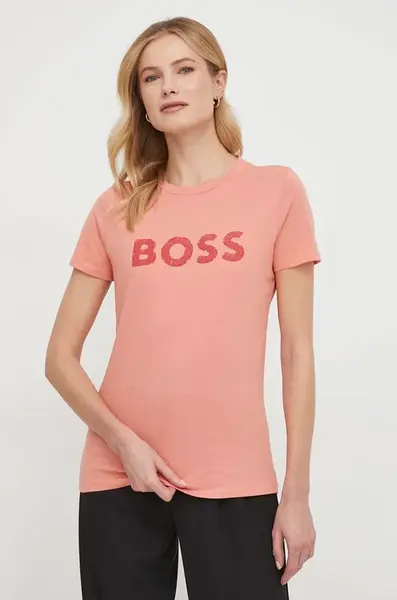 BOSS Orange  Bavlněné tričko  C_Elogo_5