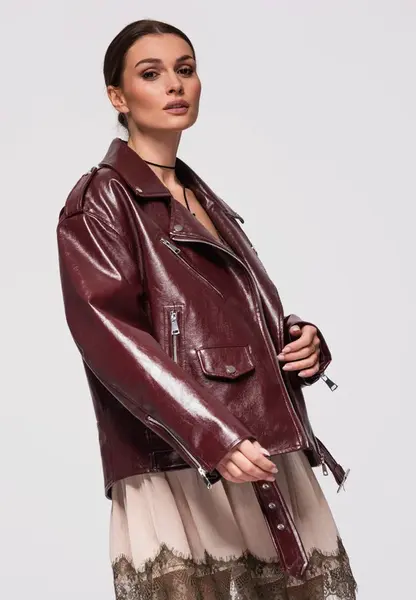 Dámská krátká oversize bunda LARICA