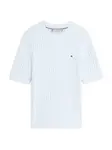 TOMMY HILFIGER Sveter 'Cable Short Sleeve'  svetlomodrá