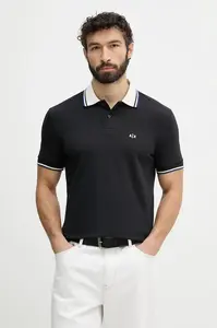 Armani Exchange polo pánské bavlněné
