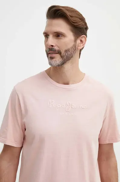 Pepe Jeans Bavlněné tričko Pepe Jeans EMB EGGO