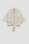 Marisse Women's Shirt L-Ko-4039 Beige_Off White