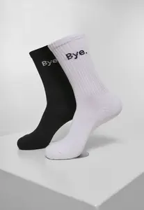 HI - Bye Socks Short 2-Pack Black/White