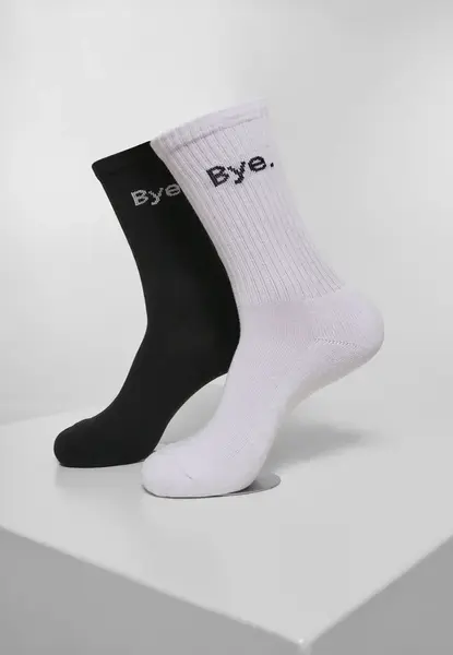 HI - Bye Socks Short 2-Pack Black/White