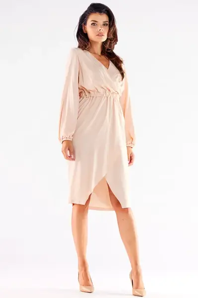 Awama Woman's Dress A523 Beige