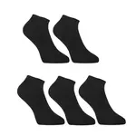 5PACK ponožky nízke bambusové čierne (5HBN960) L