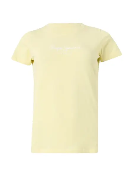 Pepe Jeans Tričko 'New Virginia'  žltá / biela