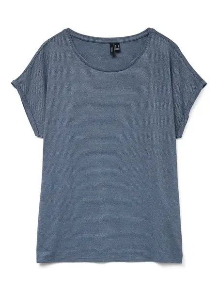 VERO MODA Tričko 'VMLava'  dymovo modrá / strieborná