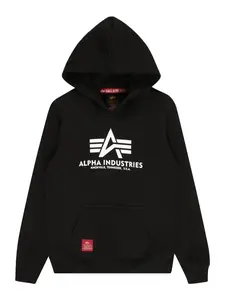 ALPHA INDUSTRIES Mikina  červená / čierna / biela