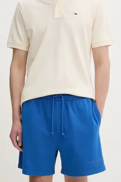 Tommy Jeans teplákové šortky pánske bavlnené