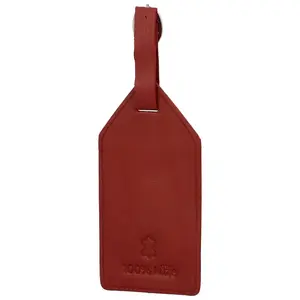 Kožená jmenovka na kufr červená - Katana Enisia