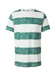 INDICODE JEANS Tričko 'Paint'  smaragdová / biela