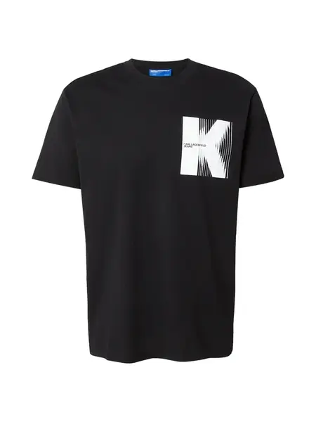 KARL LAGERFELD JEANS Tričko  čierna / biela
