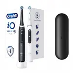 Oral B Elektrický zubní kartáček iO Series 5 Matt Black + Quite White Duo Pack