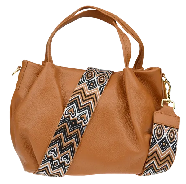 NovaKabelka.cz Tea Camel Chiaro s přídavným popruhem III