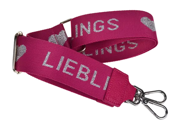 NovaKabelka.cz Látkový přídavný popruh lieblings fuxia