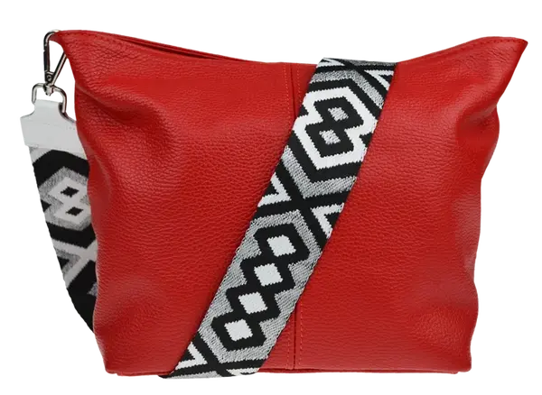 NovaKabelka.cz Prisca Rossa Chiaro s přídavným popruhem VII